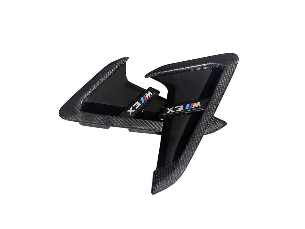 Kies-Motorsports AutoTecknic USA AutoTecknic Dry Carbon Gloss Black Fender Trim Set - BMW F97 X3M | F98 X4M