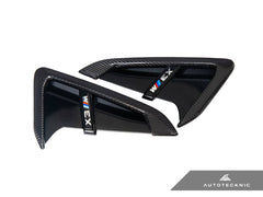 Kies-Motorsports AutoTecknic USA AutoTecknic Dry Carbon Gloss Black Fender Trim Set - F97 X3M | F98 X4M