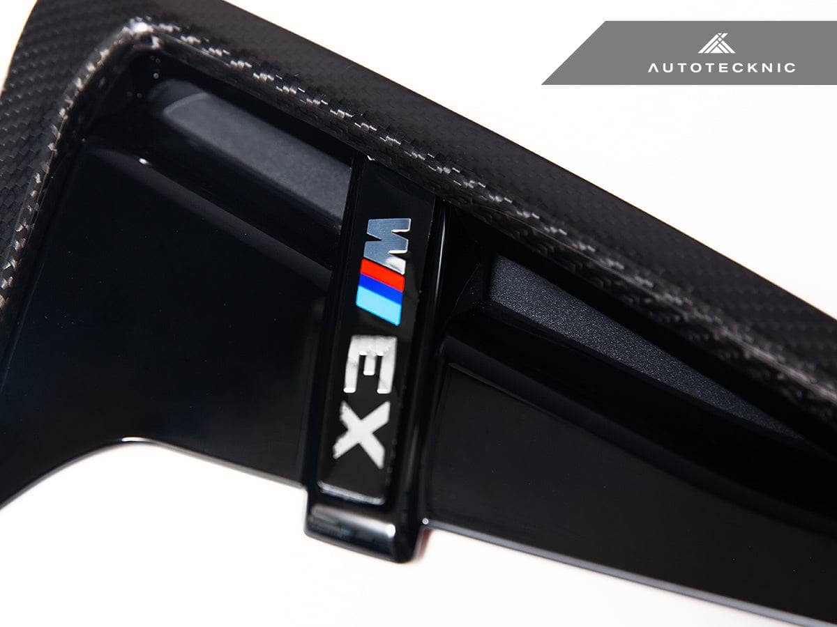 Kies-Motorsports AutoTecknic USA AutoTecknic Dry Carbon Gloss Black Fender Trim Set - F97 X3M | F98 X4M