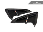 Kies-Motorsports AutoTecknic USA AutoTecknic Dry Carbon Gloss Black Fender Trim Set - F97 X3M | F98 X4M