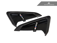 Kies-Motorsports AutoTecknic USA AutoTecknic Dry Carbon Gloss Black Fender Trim Set - F97 X3M | F98 X4M