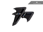 Kies-Motorsports AutoTecknic USA AutoTecknic Dry Carbon Gloss Black Fender Trim Set - F97 X3M | F98 X4M