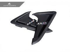 Kies-Motorsports AutoTecknic USA AutoTecknic Dry Carbon Gloss Black Fender Trim Set - F97 X3M | F98 X4M