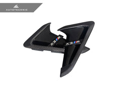 Kies-Motorsports AutoTecknic USA AutoTecknic Dry Carbon Gloss Black Fender Trim Set - F97 X3M | F98 X4M