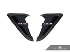 Kies-Motorsports AutoTecknic USA AutoTecknic Dry Carbon Gloss Black Fender Trim Set - F97 X3M | F98 X4M F97 X3M