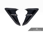 Kies-Motorsports AutoTecknic USA AutoTecknic Dry Carbon Gloss Black Fender Trim Set - F97 X3M | F98 X4M F98 X4M