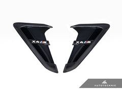 Kies-Motorsports AutoTecknic USA AutoTecknic Dry Carbon Gloss Black Fender Trim Set - F97 X3M | F98 X4M F98 X4M