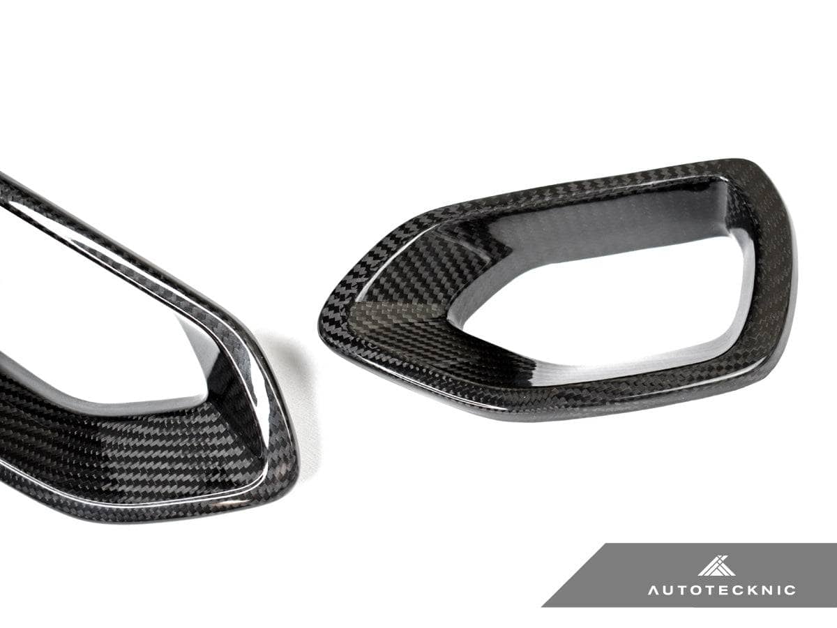 Kies-Motorsports AutoTecknic USA AutoTecknic Dry Carbon Grille Snorkel Set - Dodge Charger SRT Scat Pack 2015-2021 Dodge Charger SRT Scat Pack / 3K Twill Weave (2X2) / Gloss Finish