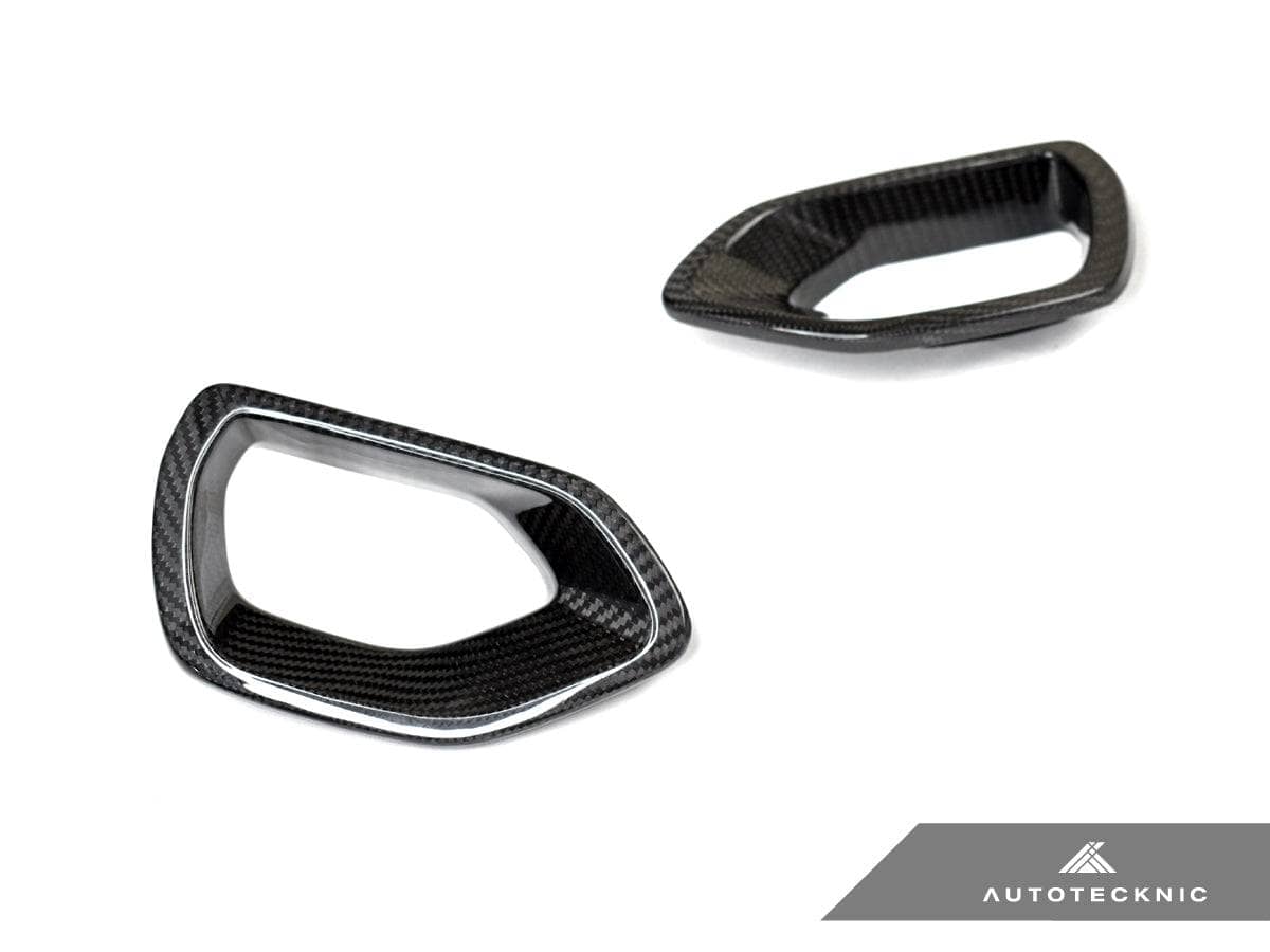 Kies-Motorsports AutoTecknic USA AutoTecknic Dry Carbon Grille Snorkel Set - Dodge Charger SRT Scat Pack 2015-2021 Dodge Charger SRT Scat Pack / 3K Twill Weave (2X2) / Gloss Finish