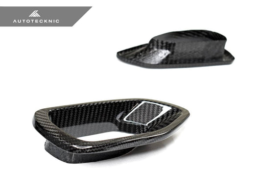 Kies-Motorsports AutoTecknic USA AutoTecknic Dry Carbon Grille Snorkel Set - Dodge Charger SRT Scat Pack 2015-2021 Dodge Charger SRT Scat Pack / 3K Twill Weave (2X2) / Gloss Finish