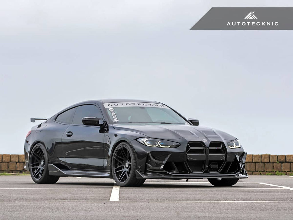 Kies-Motorsports AutoTecknic USA AutoTecknic Dry Carbon GT4 Canard Set - G80 M3 | G82 M4