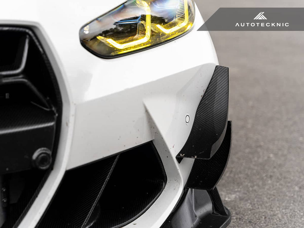 Kies-Motorsports AutoTecknic USA AutoTecknic Dry Carbon GT4 Canard Set - G80 M3 | G82 M4