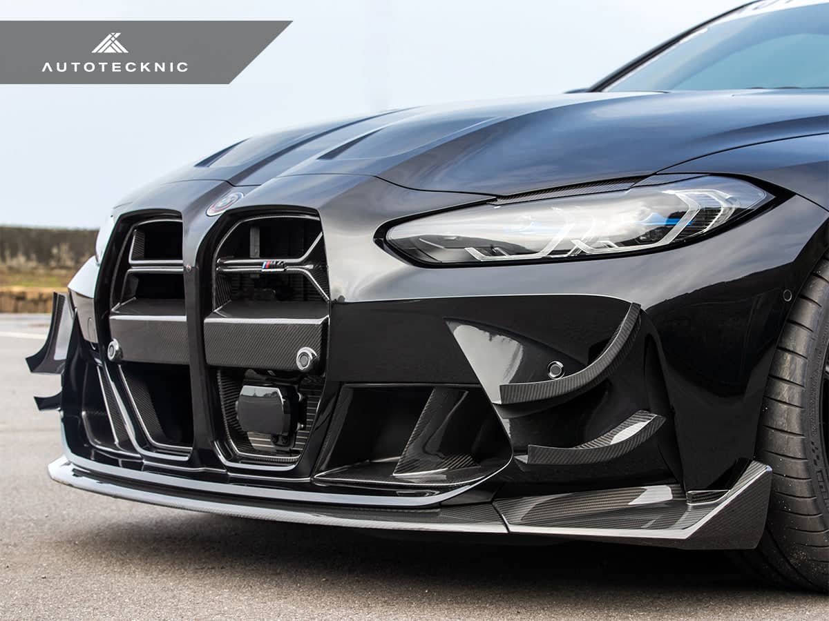 Kies-Motorsports AutoTecknic USA AutoTecknic Dry Carbon GT4 Canard Set - G80 M3 | G82 M4