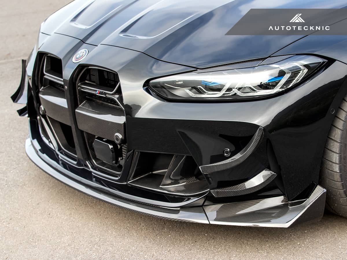 Kies-Motorsports AutoTecknic USA AutoTecknic Dry Carbon GT4 Canard Set - G80 M3 | G82 M4