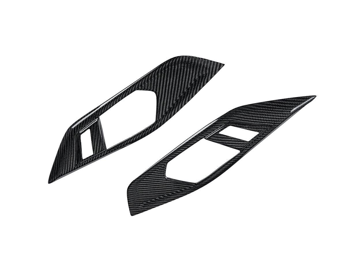 Kies-Motorsports AutoTecknic USA AutoTecknic Dry Carbon Interior Door Handle Trim Set - BMW G22 4-Series G22 4-Series LHD / Gloss Finish / No Main image