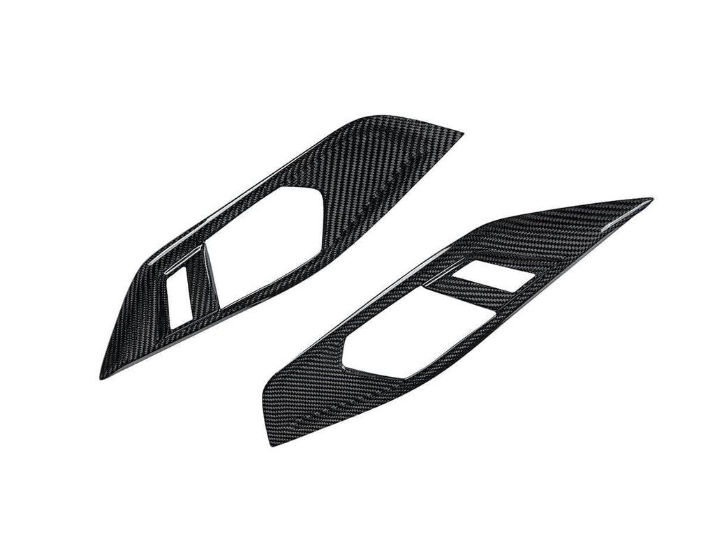 Kies-Motorsports AutoTecknic USA AutoTecknic Dry Carbon Interior Door Handle Trim Set - BMW G22 4-Series G22 4-Series LHD / Gloss Finish / No