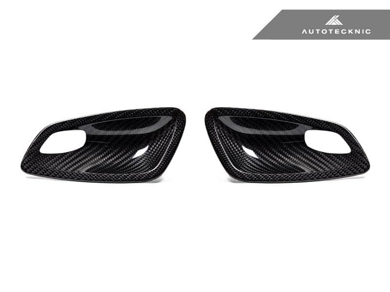 Kies-Motorsports AutoTecknic USA AutoTecknic Dry Carbon Interior Door Handle Trim Set - E82 1M | 1-Series