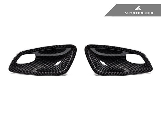 Kies-Motorsports AutoTecknic USA AutoTecknic Dry Carbon Interior Door Handle Trim Set - E82 1M | 1-Series