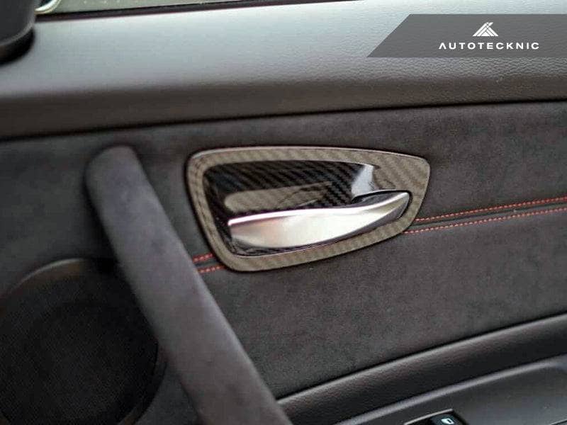 Kies-Motorsports AutoTecknic USA AutoTecknic Dry Carbon Interior Door Handle Trim Set - E82 1M | 1-Series