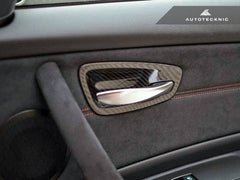 Kies-Motorsports AutoTecknic USA AutoTecknic Dry Carbon Interior Door Handle Trim Set - E82 1M | 1-Series
