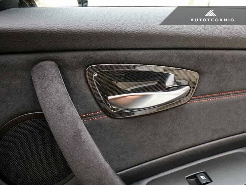 Kies-Motorsports AutoTecknic USA AutoTecknic Dry Carbon Interior Door Handle Trim Set - E82 1M | 1-Series