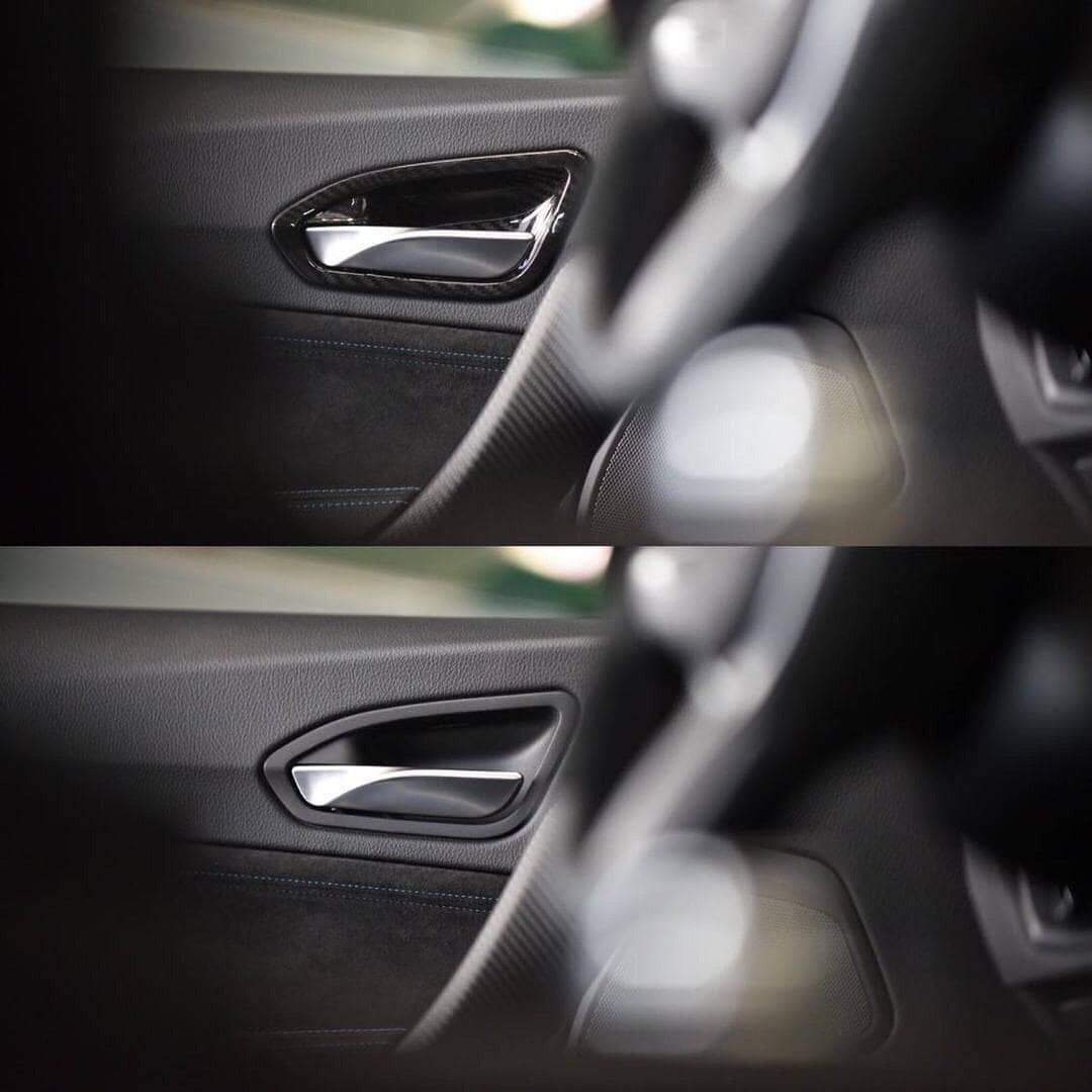 Kies-Motorsports AutoTecknic USA AutoTecknic Dry Carbon Interior Door Handle Trim Set - F87 M2 | F22 2-Series | F20 1-Series