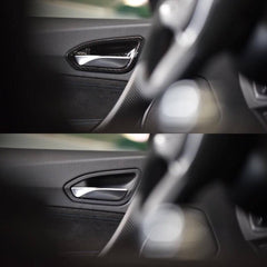 Kies-Motorsports AutoTecknic USA AutoTecknic Dry Carbon Interior Door Handle Trim Set - F87 M2 | F22 2-Series | F20 1-Series