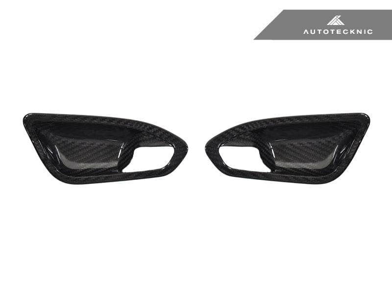 Kies-Motorsports AutoTecknic USA AutoTecknic Dry Carbon Interior Door Handle Trim Set - F87 M2 | F22 2-Series | F20 1-Series