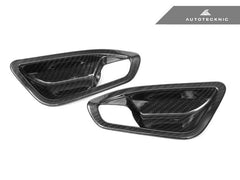 Kies-Motorsports AutoTecknic USA AutoTecknic Dry Carbon Interior Door Handle Trim Set - F87 M2 | F22 2-Series | F20 1-Series