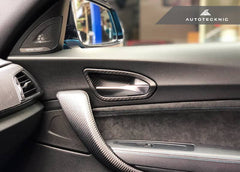 Kies-Motorsports AutoTecknic USA AutoTecknic Dry Carbon Interior Door Handle Trim Set - F87 M2 | F22 2-Series | F20 1-Series