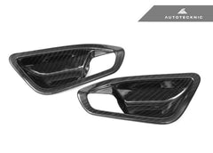 Kies-Motorsports AutoTecknic USA AutoTecknic Dry Carbon Interior Door Handle Trim Set - F87 M2 | F22 2-Series | F20 1-Series