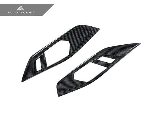 Kies-Motorsports AutoTecknic USA AutoTecknic Dry Carbon Interior Door Handle Trim Set - G22 4-Series G22 4-Series LHD / Gloss Finish / No