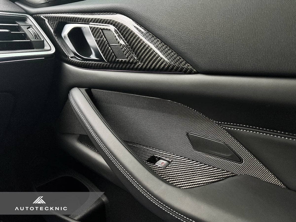 Kies-Motorsports AutoTecknic USA AutoTecknic Dry Carbon Interior Door Handle Trim Set - G82/ G83 M4