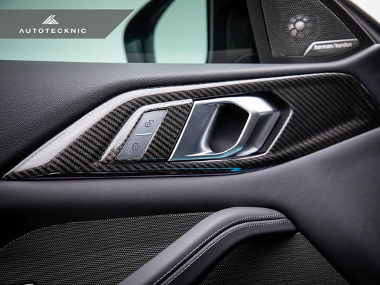 Kies-Motorsports AutoTecknic USA AutoTecknic Dry Carbon Interior Door Handle Trim Set - G82/ G83 M4