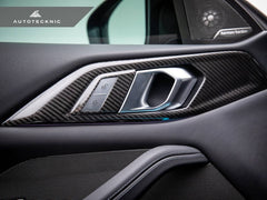 Kies-Motorsports AutoTecknic USA AutoTecknic Dry Carbon Interior Door Handle Trim Set - G82/ G83 M4