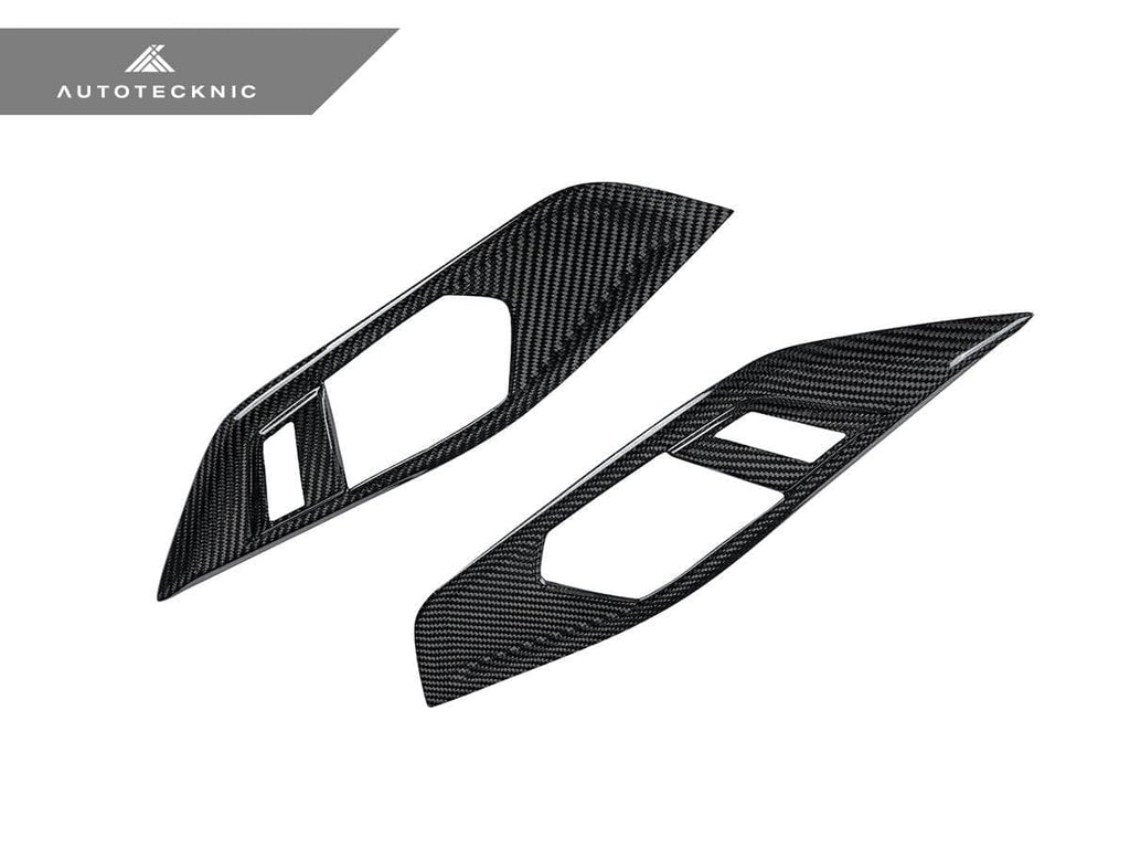 Kies-Motorsports AutoTecknic USA AutoTecknic Dry Carbon Interior Door Handle Trim Set - G82/ G83 M4 G82 M4 LHD / Gloss Finish / No