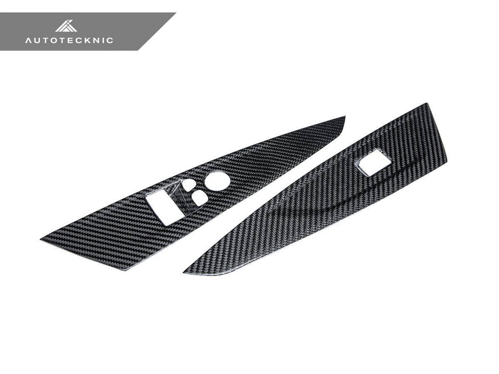 Kies-Motorsports AutoTecknic USA AutoTecknic Dry Carbon Interior Door Handle Trim Set - G82/ G83 M4 G82 M4 LHD / Gloss Finish / Yes - Add Window Switch Panel Trim Set