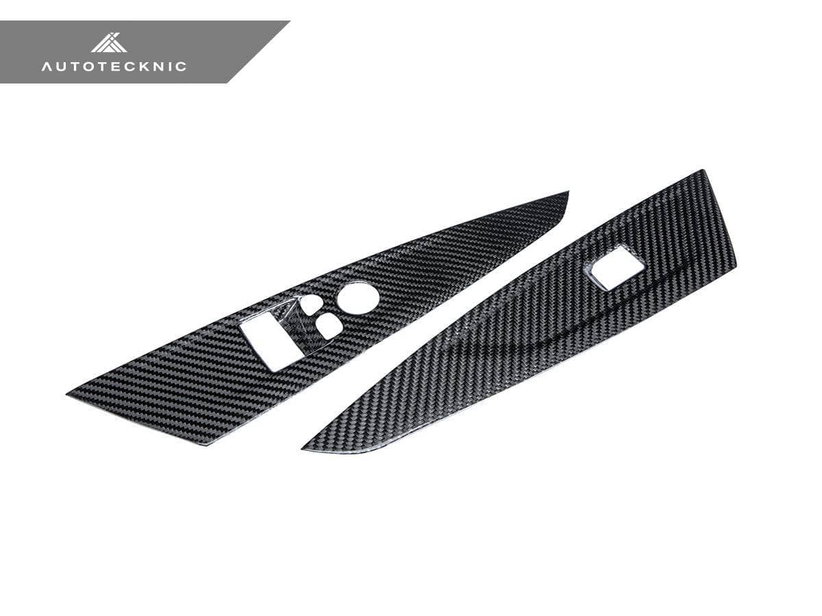 Kies-Motorsports AutoTecknic USA AutoTecknic Dry Carbon Interior Door Handle Trim Set - G82/ G83 M4 G82 M4 LHD / Gloss Finish / Yes - Add Window Switch Panel Trim Set