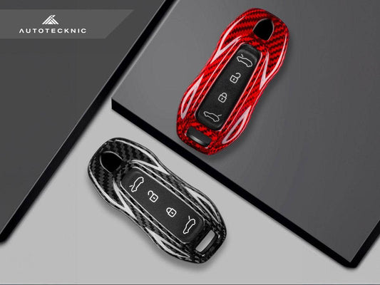 Kies-Motorsports AutoTecknic USA AutoTecknic Dry Carbon Key Remote Trim - Porsche Macan EV 2024-Up