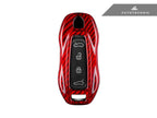 Kies-Motorsports AutoTecknic USA AutoTecknic Dry Carbon Key Remote Trim - Porsche Macan EV 2024-Up Macan EV 2024-Up / Red Fiber