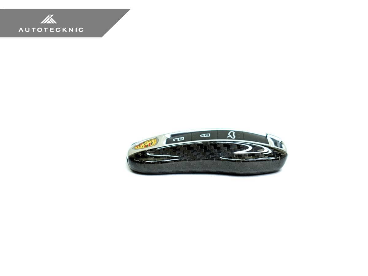 Kies-Motorsports AutoTecknic USA AutoTecknic Dry Carbon Key Remote Trim - Porsche Taycan | Panamera 17-Up | Cayenne 18-Up (G2)