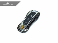 Kies-Motorsports AutoTecknic USA AutoTecknic Dry Carbon Key Remote Trim - Porsche Taycan | Panamera 17-Up | Cayenne 18-Up (G2)