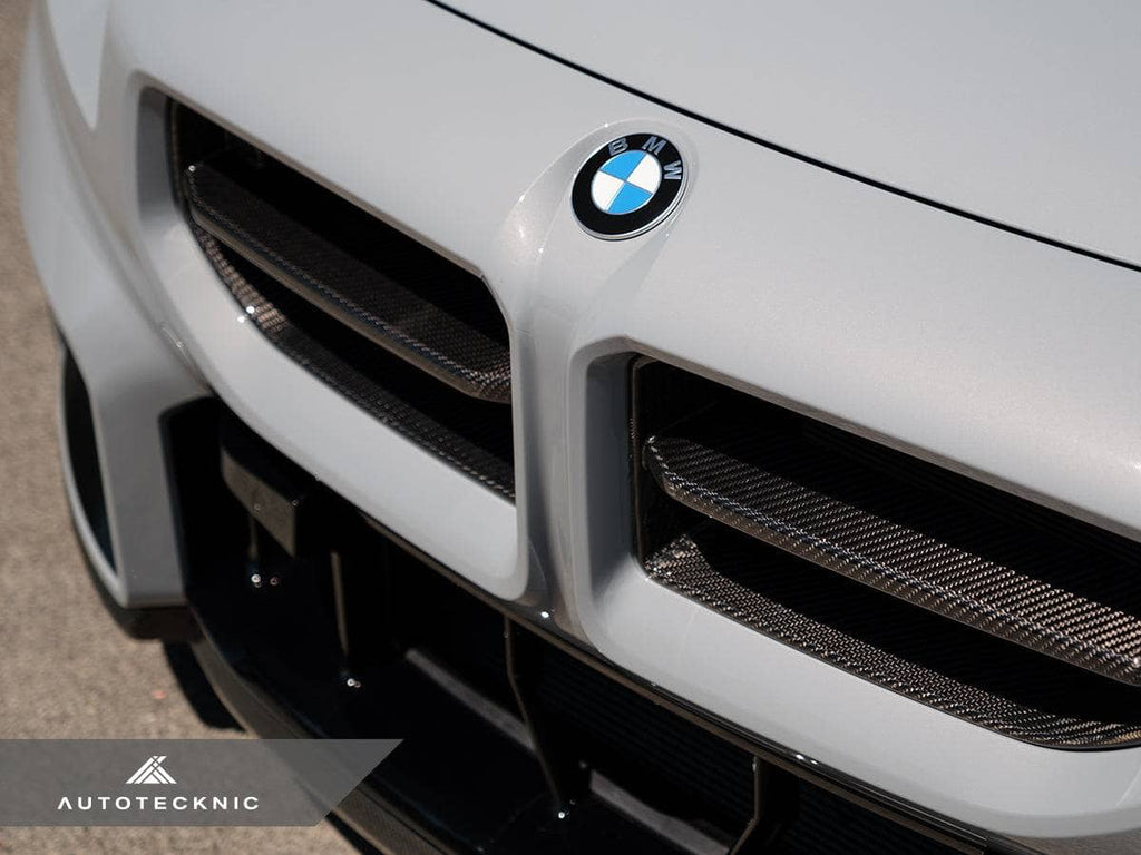 Kies-Motorsports AutoTecknic USA AutoTecknic Dry Carbon Motorsport Front Grille - G87 M2 Carbon Fiber - Gloss Finish