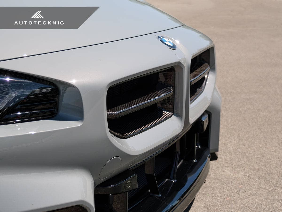 Kies-Motorsports AutoTecknic USA AutoTecknic Dry Carbon Motorsport Front Grille - G87 M2 Carbon Fiber - Gloss Finish