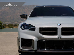 Kies-Motorsports AutoTecknic USA AutoTecknic Dry Carbon Motorsport Front Grille - G87 M2 Carbon Fiber - Gloss Finish