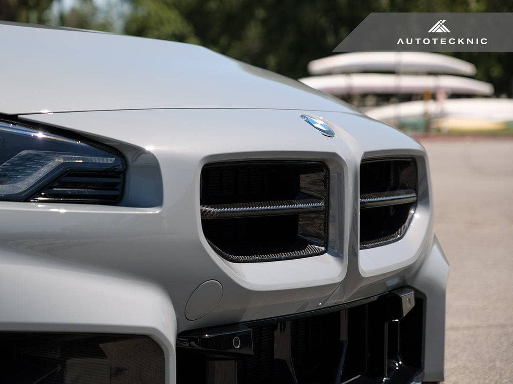 Kies-Motorsports AutoTecknic USA AutoTecknic Dry Carbon Motorsport Front Grille - G87 M2 Carbon Fiber - Gloss Finish