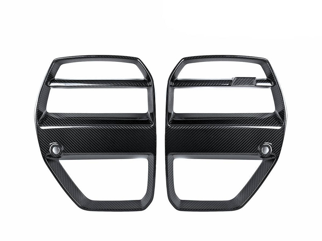 Kies-Motorsports AutoTecknic USA AutoTecknic Dry Carbon Motorsport V1 Front Grille Set - BMW G80 M3 | G82/ G83 M4