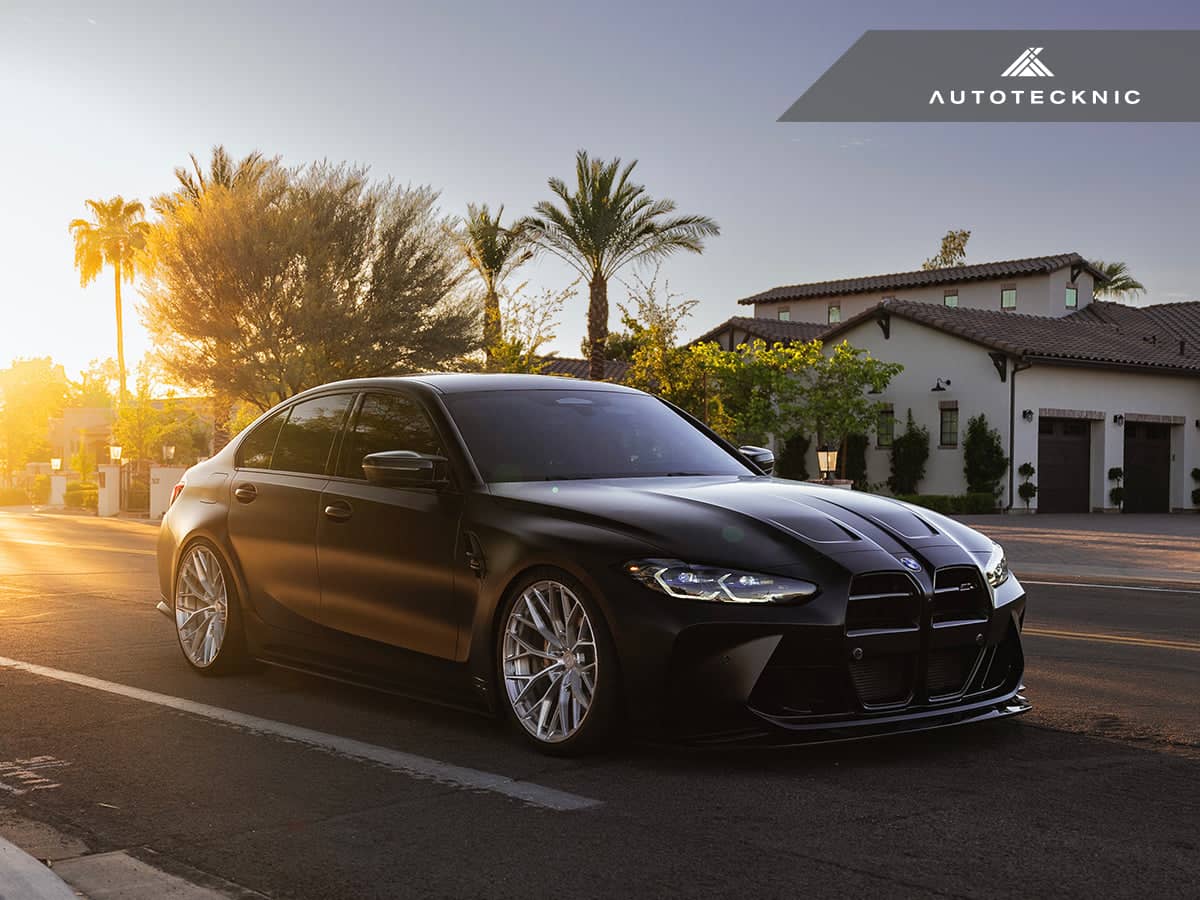 Kies-Motorsports AutoTecknic USA AutoTecknic Dry Carbon Motorsport V1 Front Grille Set - G80 M3 | G82/ G83 M4