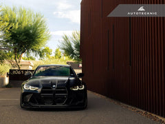 Kies-Motorsports AutoTecknic USA AutoTecknic Dry Carbon Motorsport V1 Front Grille Set - G80 M3 | G82/ G83 M4