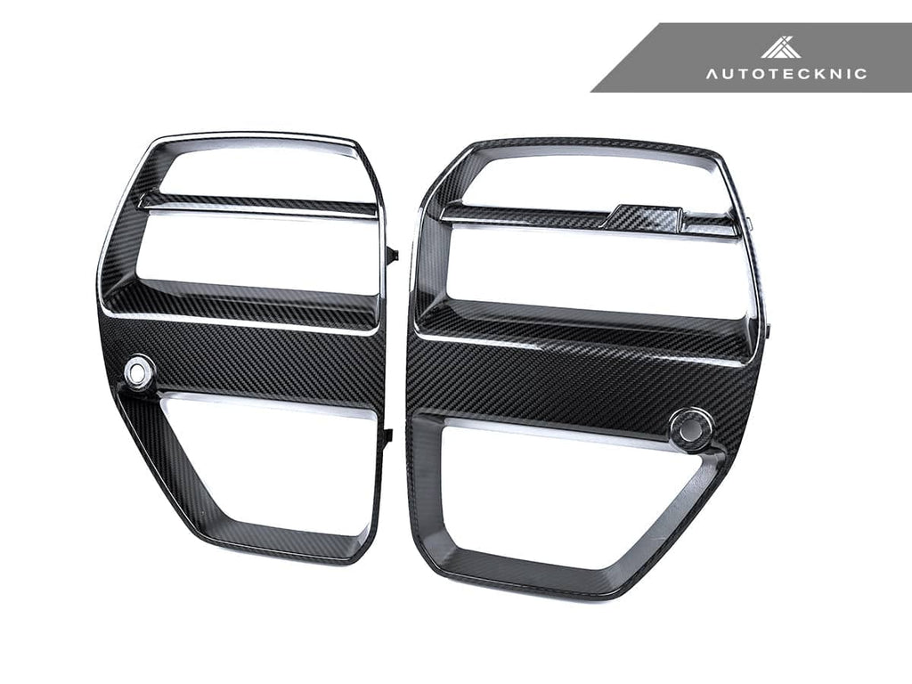 Kies-Motorsports AutoTecknic USA AutoTecknic Dry Carbon Motorsport V1 Front Grille Set - G80 M3 | G82/ G83 M4